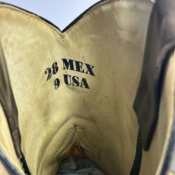 Men's Cowboy Boot Chaparral Size 9 Beautiful Leather Tread Pattern Well … - Picture 6 of 6